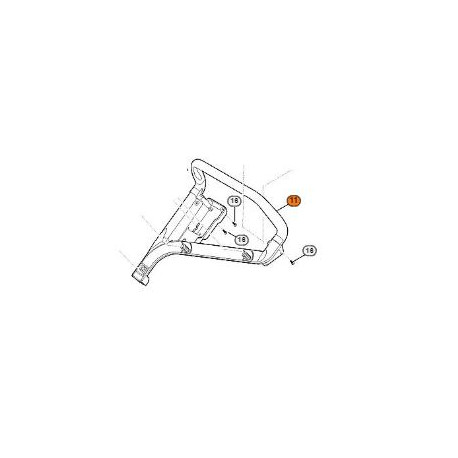 Brancard supérieur tondeuse Stihl RM 448 type C Brancard supérieur tondeuse Stihl RM 448 type C