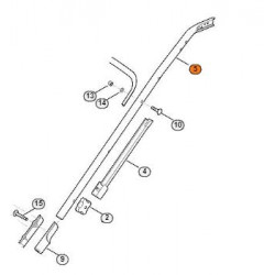 Guidon ergonomique pour tondeuse Stihl RM 545