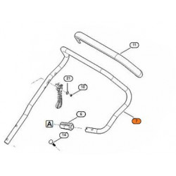 Guidon pour tondeuse Stihl RM 650 et RM 655
