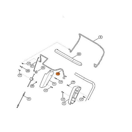 Levier de commande tondeuse Stihl RM 4.0 Levier de commande tondeuse Stihl RM 4.0