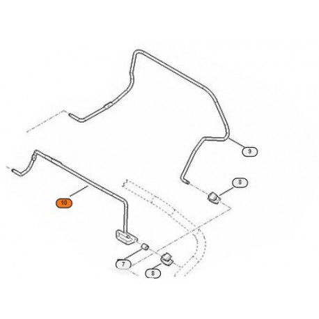 Levier de commande Stihl RM 650, RM 655 Levier de commande Stihl RM 650, RM 655