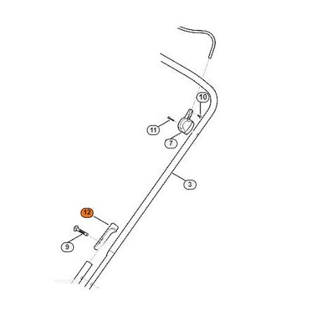 Support de guidon intermédiaire pour tondeuse Stihl et Viking Support de guidon intermédiaire pour tondeuse Stihl et Viking