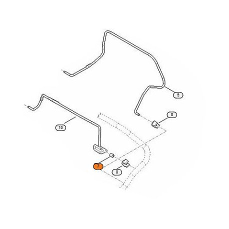 Douille de manette pour tondeuse Stihl Viking