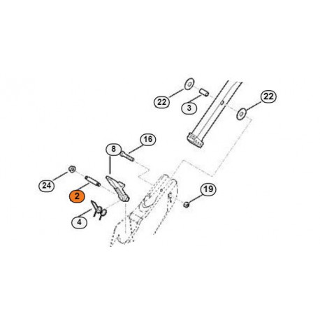 Vis de support de guidon tondeuse Stihl