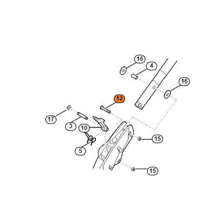 Vis pour embase de brancard tondeuse Stil