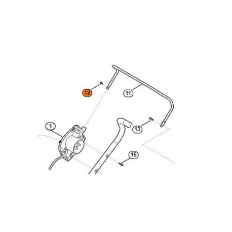 Vis pour levier de contacteur electrique tondeuse Stihl Viking Vis pour levier de contacteur electrique tondeuse Stihl Viking