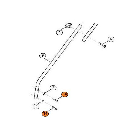 Vis Stihl M5 x 30 pour brancard inférieur de tondeuse