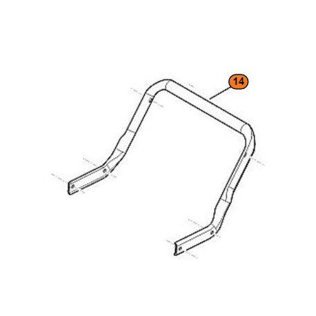 Guidon inférieur tondeuse Stihl RM 4.0 et Viking MB 4.0 Guidon inférieur tondeuse Stihl RM 4.0 et Viking MB 4.0