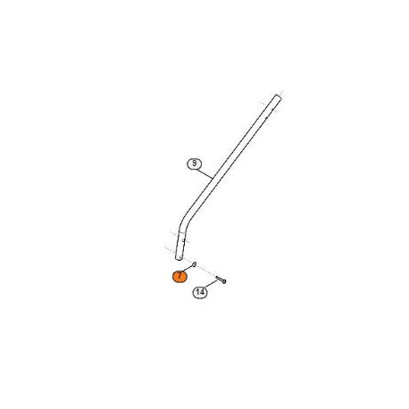 Rondelle de guidon Stihl RMA 235, RME 235 Rondelle de guidon Stihl RMA 235, RME 235