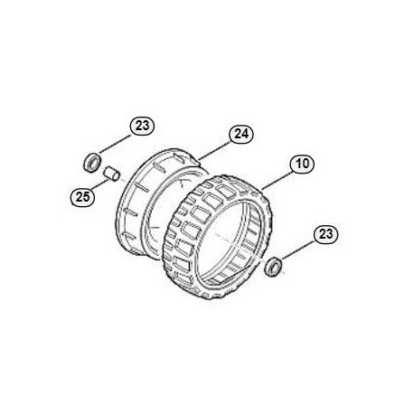 Roue arrière complete tondeuse Stihl RM 4.0 RTP Roue arrière complete tondeuse Stihl RM 4.0 RTP