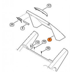 Volet arrière tondeuse Stihl RME 545.0