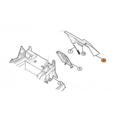Volet arrière tondeuse Stihl RM 650.0 et RM 655.0 Volet arrière tondeuse Stihl RM 650.0 et RM 655.0