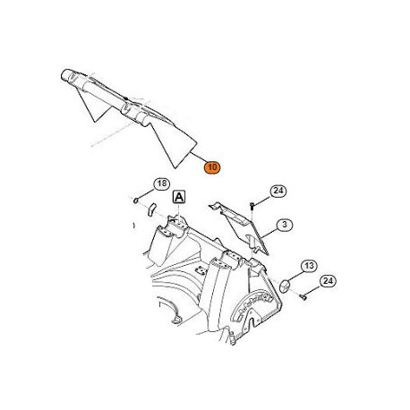 Volet arrière tondeuse Stihl RM 756