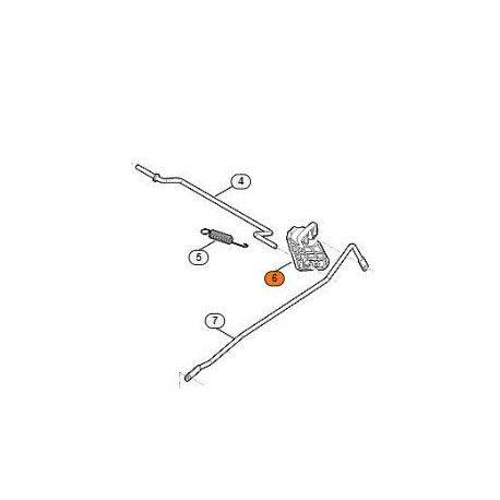 Levier de hauteur de coupe Stihl Viking 235 Levier de hauteur de coupe Stihl Viking 235