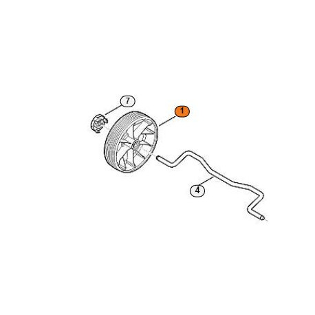 Roue avant pour tondeuse Stihl Viking série 339 Roue avant pour tondeuse Stihl Viking série 339