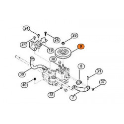 Poulie de boitier de traction Stihl 6378-643-1500 Poulie de boitier de traction Stihl 6378-643-1500