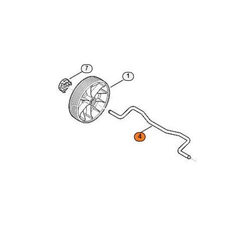 Essieu avant pour tondeuse Stihl Viking série 339 Essieu avant pour tondeuse Stihl Viking série 339