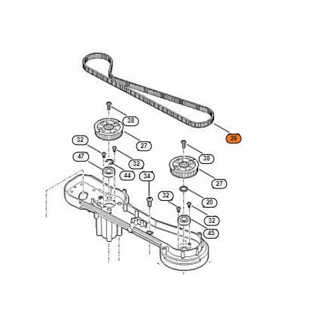 Courroie crantée pour Stihl RMA 765 V Courroie crantée pour Stihl RMA 765 V