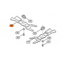 Lame droite tondeuse Stihl RMA 765 V