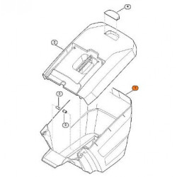 Bac de ramassage tondeuse Stihl RM 650, RM 655 et Viking MB 650, MB 655