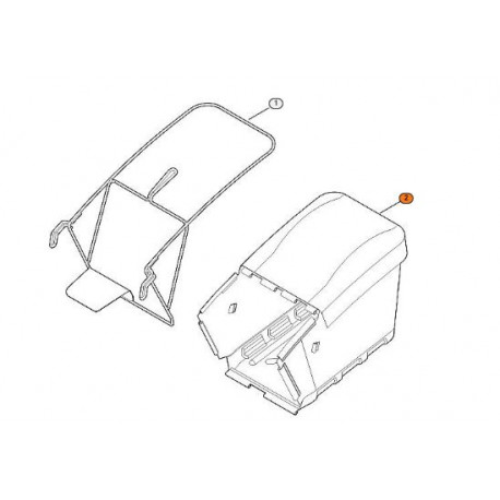 Bac de ramassage tondeuse Stihl RM 756 GC, YC, YS