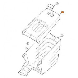 Capot de bac pour tondeuse Stihl RM 545
