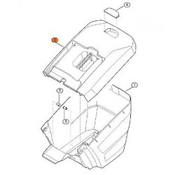 Capot de bac tondeuse Stihl RM 650 et RM 655