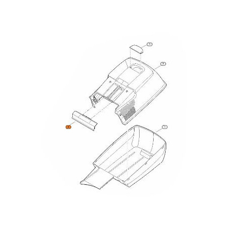 Clapet de bac Stihl RM 248 et RM 253 Clapet de bac Stihl RM 248 et RM 253