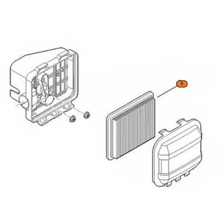Filtre à air Stihl EVC 200.2 Filtre à air Stihl EVC 200.2