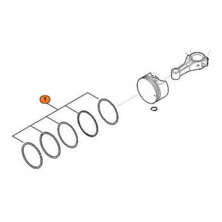 Jeu de segment Stihl EVC 200.1 et EVC 200.2