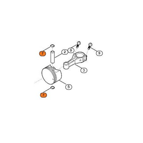 Clips d'axe de piston Stihl EVC 200