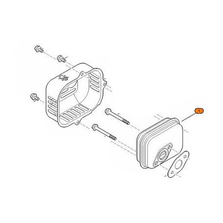 Silencieux pour Stihl EVC 200.1 et EVC 200.2