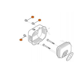 Vis de grille pare chaleur Stihl EVC200 Vis de grille pare chaleur Stihl EVC200
