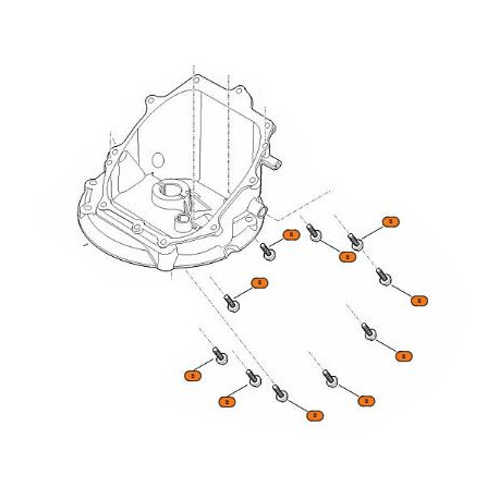 Vis de carter moteur Stihl EVC 200 Vis de carter moteur Stihl EVC 200