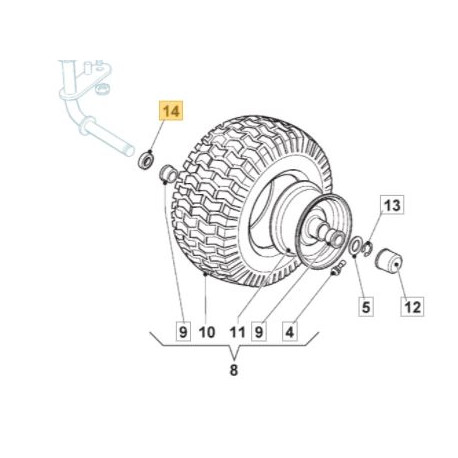 Roulement de roue GGP 125160094/0