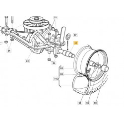 Entretoise de roue GGP 127160059/0