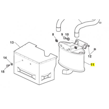 Echappement pour tracteur GGP 182750014/0