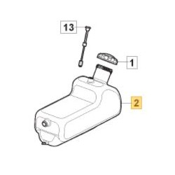 Réservoir essence pour tracteur de pelouse GGP 325735129/0 Réservoir essence pour tracteur de pelouse GGP 325735129/0