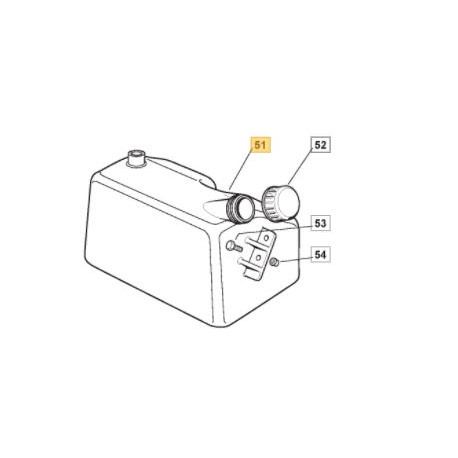 Réservoir GGP 325735131/0 pour tracteur de pelouse