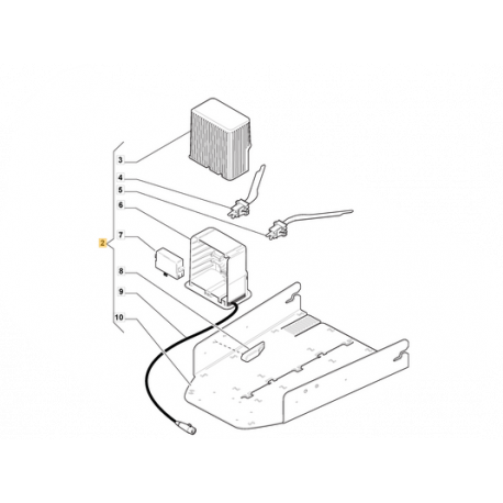 Base de recharge pour robot Mac Allister MRMP 25 (année 2015)