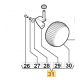 Roue avant droite pour robot de tonte Stiga Autoclip 920 S