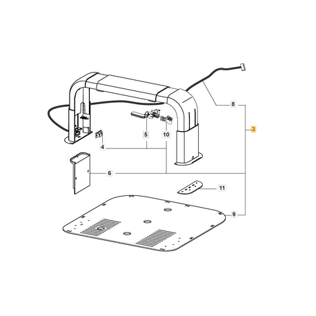 Station de charge pour robot de pelouse Stiga Autoclip 520 et 523