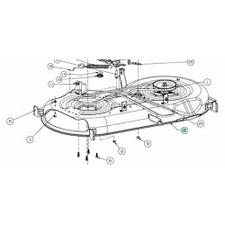 Carter de coupe MTD 46 pouces 683-05432A-S Carter de coupe MTD 46 pouces 683-05432A-S