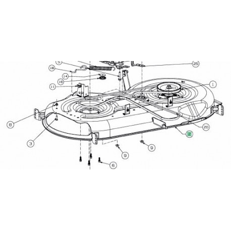 Carter de coupe MTD 46 pouces 683-05432A-S Carter de coupe MTD 46 pouces 683-05432A-S