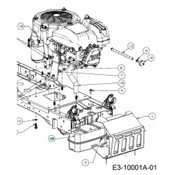 Echappement pour tracteur MTD 751-14504A