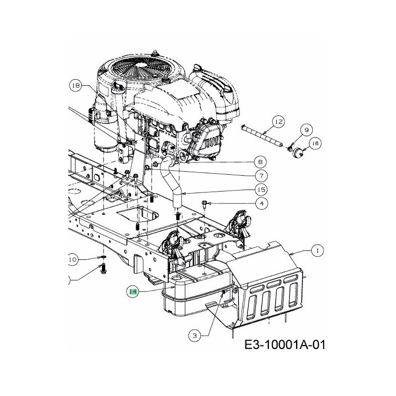Kit D'échappement Double Entrée Pour Tondeuse Autoportée - Compatible 2001-2010 - Référence 751-0616B - Avec Déflecteur