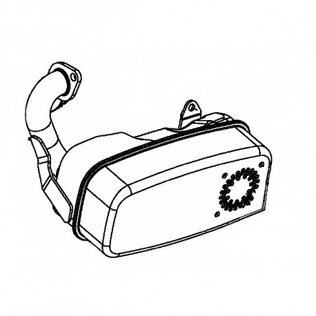 Silencieux MTD 751-14585 pour autoportée et tracteur tondeuse