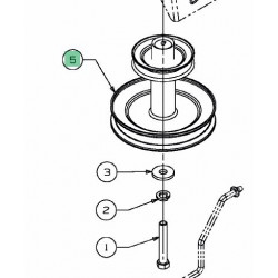 Poulie double MTD 756-04427 pour autoportée