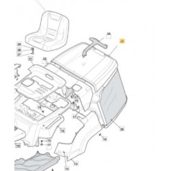 Capot de bac de tracteur GGP 327110531/0