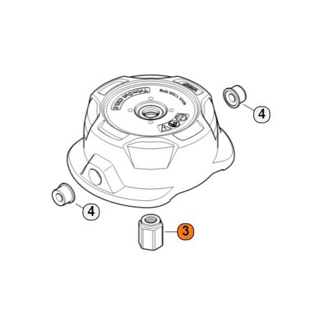 Adaptateur pour tête de débroussailleuse Stihl TRIMCUT 42-2 Adaptateur pour tête de débroussailleuse Stihl TRIMCUT 42-2